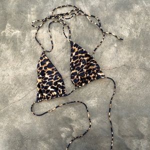 Leopard Bikini Top
